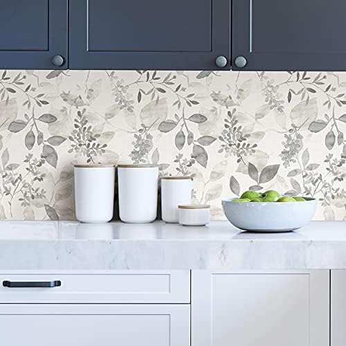 NuWallpaper NUS3144 Grey Peel and Stick Wallpaper