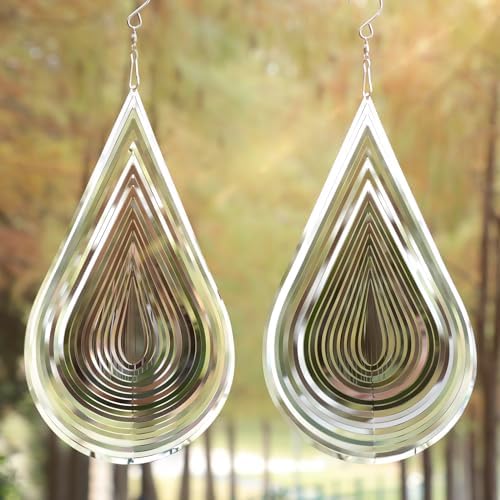 Elegant Wind Spinner with 360 Rotate Stainless Steel Decor