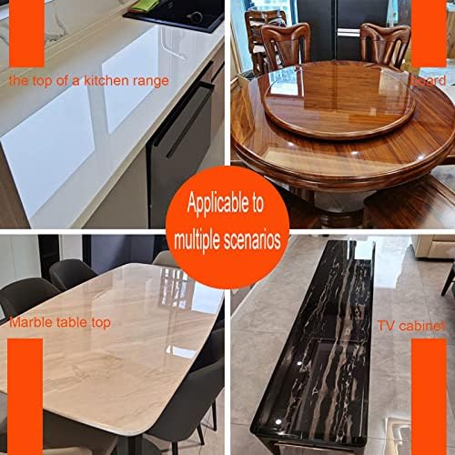 Snkxu Clear Contact Paper 157x787 Inches Waterproof Kitchen Backsplash Covering