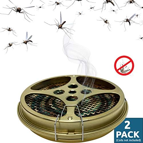 Portable Mosquito Coil Holder Set of 2 for Outdoor Use