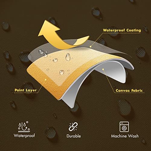 MIULEE Outdoor Waterproof Pillow Covers Set of 2