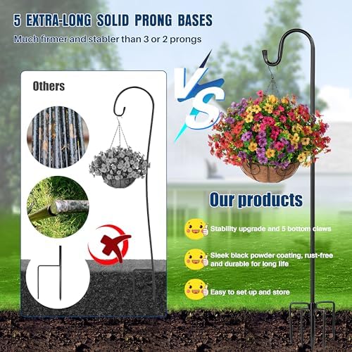 Ottsuls Heavy Duty Shepherds Hooks 60 Outdoor