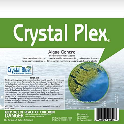 Crystal Plex Algaecide 1 Gallon for 1 Acre Pond