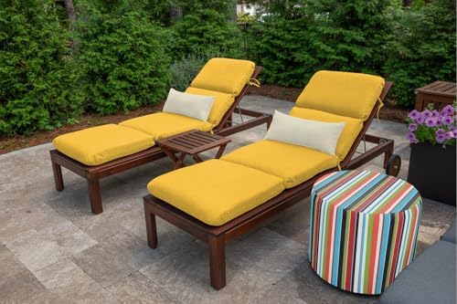 TRP Rectangle Lumbar Pillow for Patio Furniture with Insert