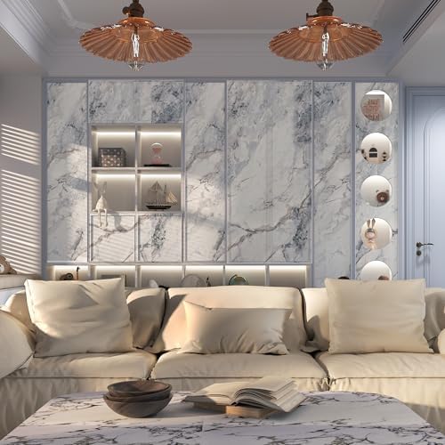 Adrmpest 394x48 Inch Marble Contact Paper for Countertops and Walls