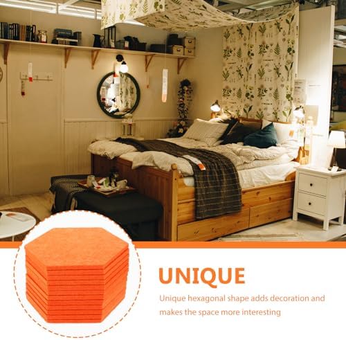 12pcs Felt Bulletin Boards Soundproofing Mats for Classroom Home Use