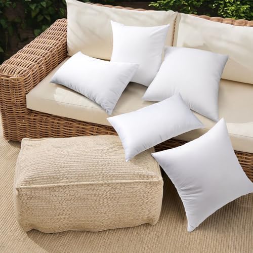 Pack of 4 12x20 Waterproof Pillow Inserts for Outdoor Use