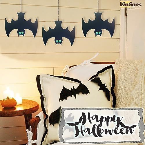 Halloween Metal Bat Hanging Decor Set of 3