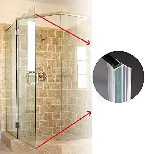 Zengest Shower Door Seal Strip 120 Inch Silicone Soft Sweep