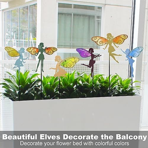 Johns Studio Fairy Garden Stake - 6PCS Metal Decor
