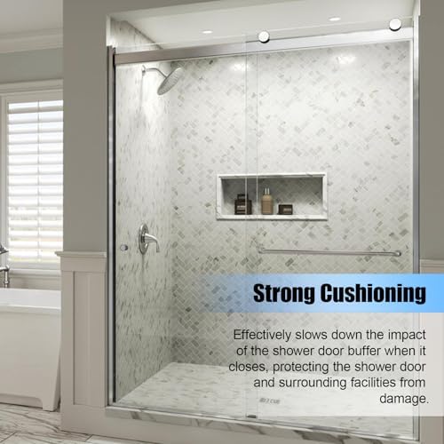 Shower Door Bumper - 2 Piece Set for Glass Sliding Doors