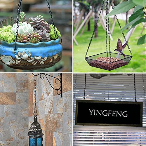 Yingfeng 10 Pack 95 Inch Black Hanging Chains for Planters and Decor