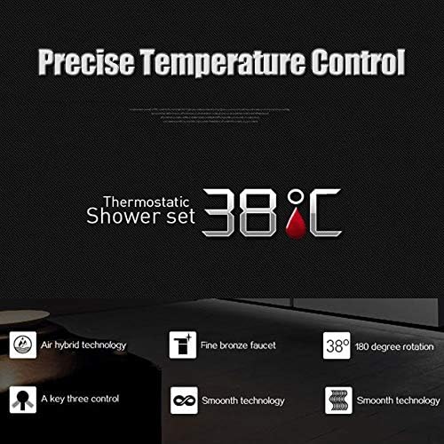 ODOMY Thermostatic Shower Mixer Wall Mount Temperature Control Valve