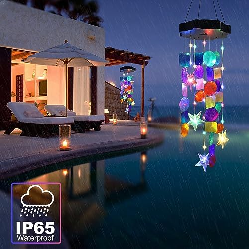 Magical Solar Shell Wind Chimes for Outdoor Decor