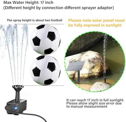 Biling Solar Water Pump Kit for Garden and Pond