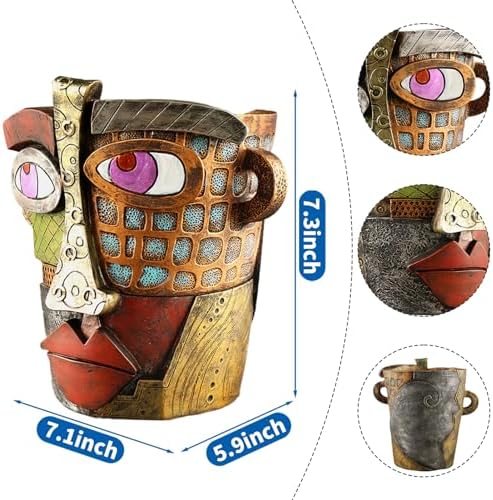 Abstract Face Planters Pots - Classic Design