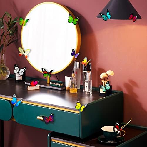 80pcs Butterfly Wall Decor Set - Waterproof Reusable Foldable Murals