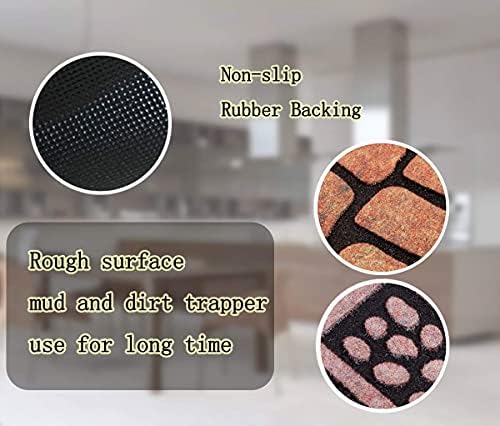 ATOLY Heavy Duty Semicircle Entrance Door Mat 24 x 36