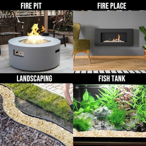 Skyflame High Luster Fire Glass for Fire Pit
