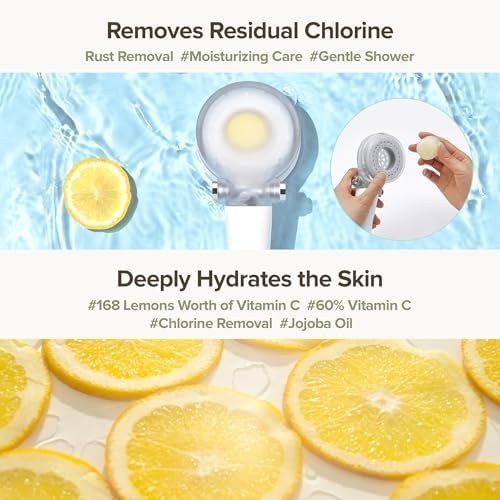 Vita Replacement Filter for Shower Head with Vitamin C and Moisturizing Ingredients