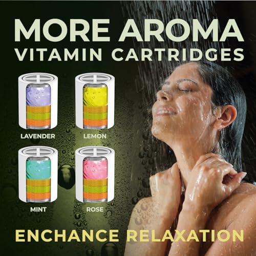 AquaHomeGroup Vitamin CEA Shower Filter with Aroma Granules - Jasmine