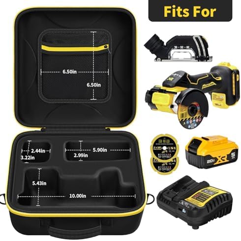 GWCASE Carrying Case for DEWALT 20V MAX 3 in 1 Grinder DCS438B