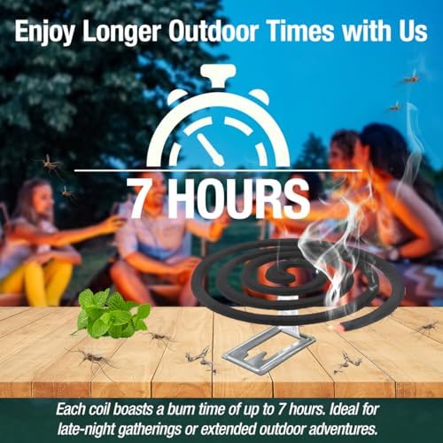 20 Pack Mosquito Repellent Coils Citronella Bug Repellent for Indoor Outdoor Use