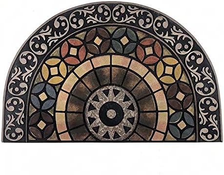 ATOLY Heavy Duty Semicircle Entrance Door Mat 24 x 36