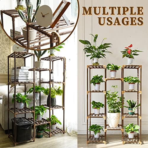 Uneedem 10 Tier Plant Stand for Indoor Outdoor Use