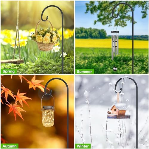 FEED GARDEN 32 Inch Adjustable Shepherds Hooks 2 Pack