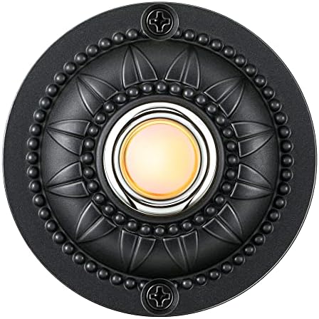 Dreyoo Round Metal Doorbell Push Button with LED Light