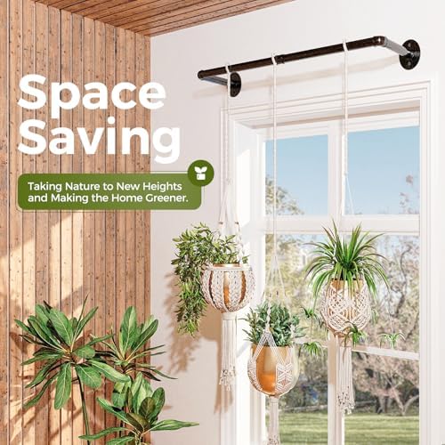 Bamworld Durable Hanging Plant Rod for Indoor Plants
