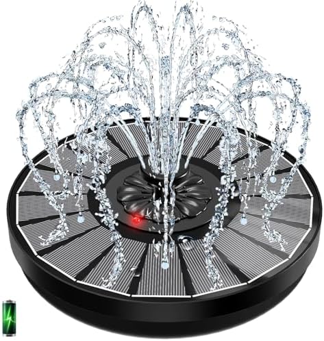 Yzert Solar Fountain with Battery Indicator 2000mAh 35W
