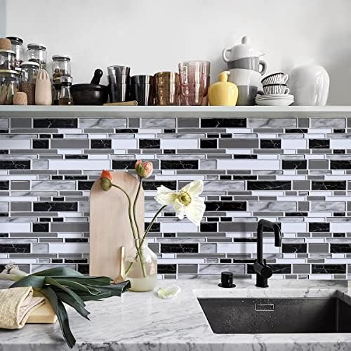 Livebor Peel and Stick Waterproof Kitchen Backsplash Wall Paper