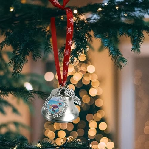 Ocean Animal Sea Turtles Christmas Hanging Bells Ornament Decor
