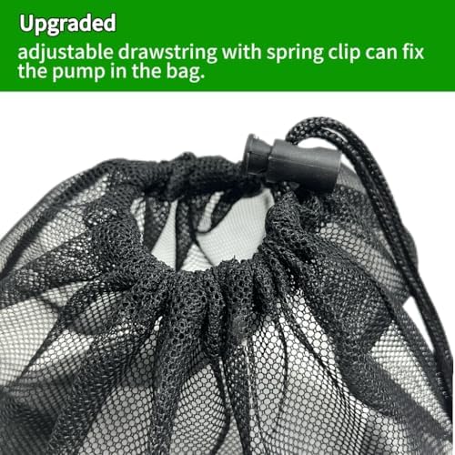 2 Pcs Pond Pump Cover Filter Bag 118x157 Black Mesh Bag for Water Gardens