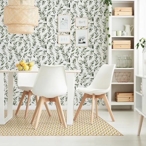 Livebor Olive Leaf Peel and Stick Wallpaper 177x1181 Inch