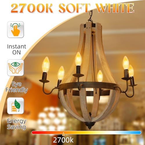 GvvooHome E12 LED Candelabra Bulb 12 Pack 40W Equivalent