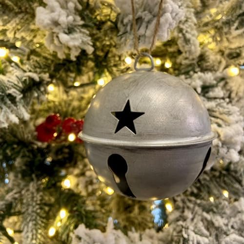 Haute Decor Jingle Bell Ornaments 6-Pack Assorted Colors