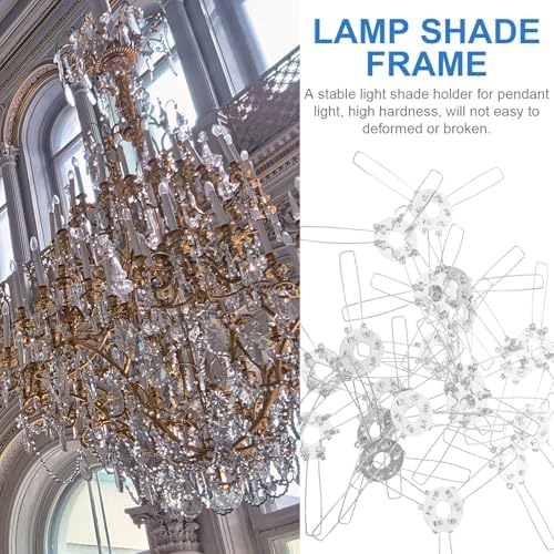 DOITOOL Lampshade Spring Clip 20PCS Silver Metal Fixing Clip