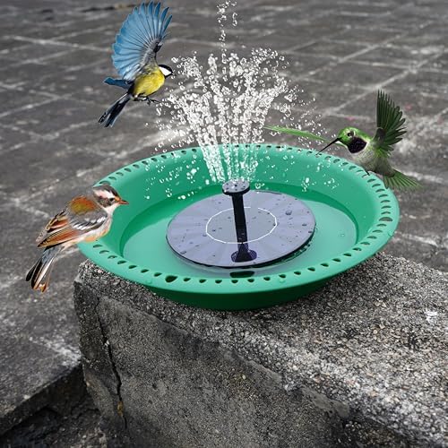 OVZILKI 12 Inch Heavy Duty Bird Bath with 22 Inch Chains