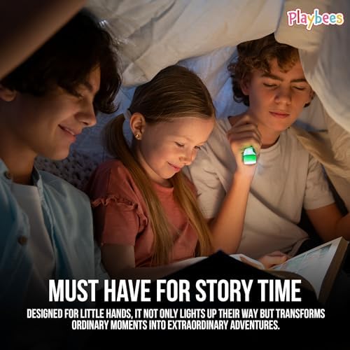 Mini Plastic Flashlight Keychain Bulk - 24 Pieces Assorted Colors LED for Kids