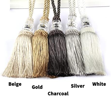 2 Pack Gold Tassel Key Tassel with Loops for Door Knob