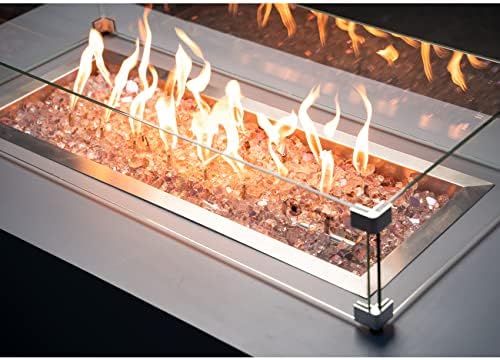 Stanbroil 10-Pound Reflective Tempered Fire Glass Rose Gold 12-Inch