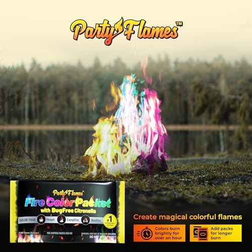 Fire Color Changing Packets with Citronella 4 Pack - Campfire Magic