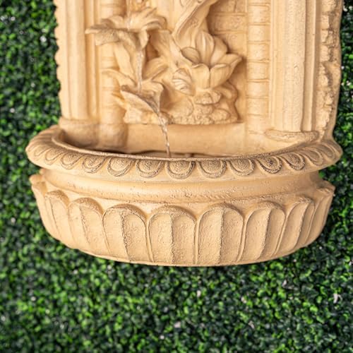 XBrand 303 Inch Solar Wall Fountain