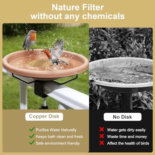 4Pack Bird Bath Purification Disk 9999 Pure Copper