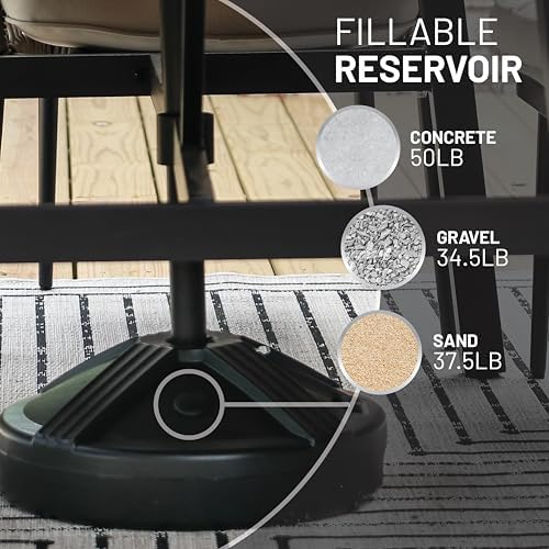 US Weight Durable Fillable Umbrella Base - 50 lb Capacity