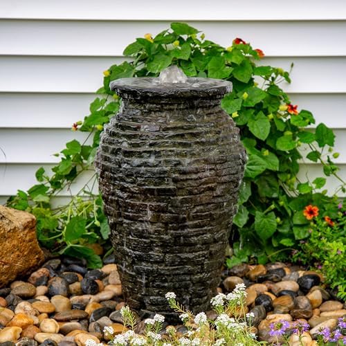 Aquascape Stacked Slate Urn Fountain 24 Inch