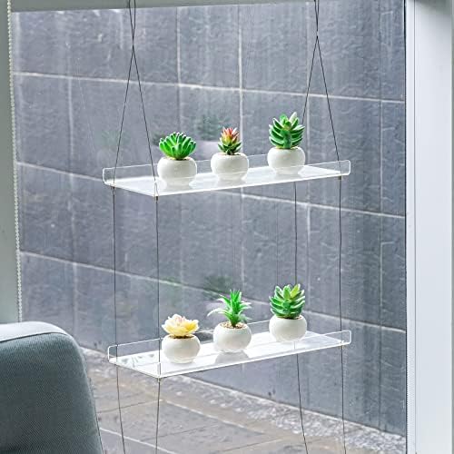 Sumerflos 2-Tier Acrylic Window Plant Shelves